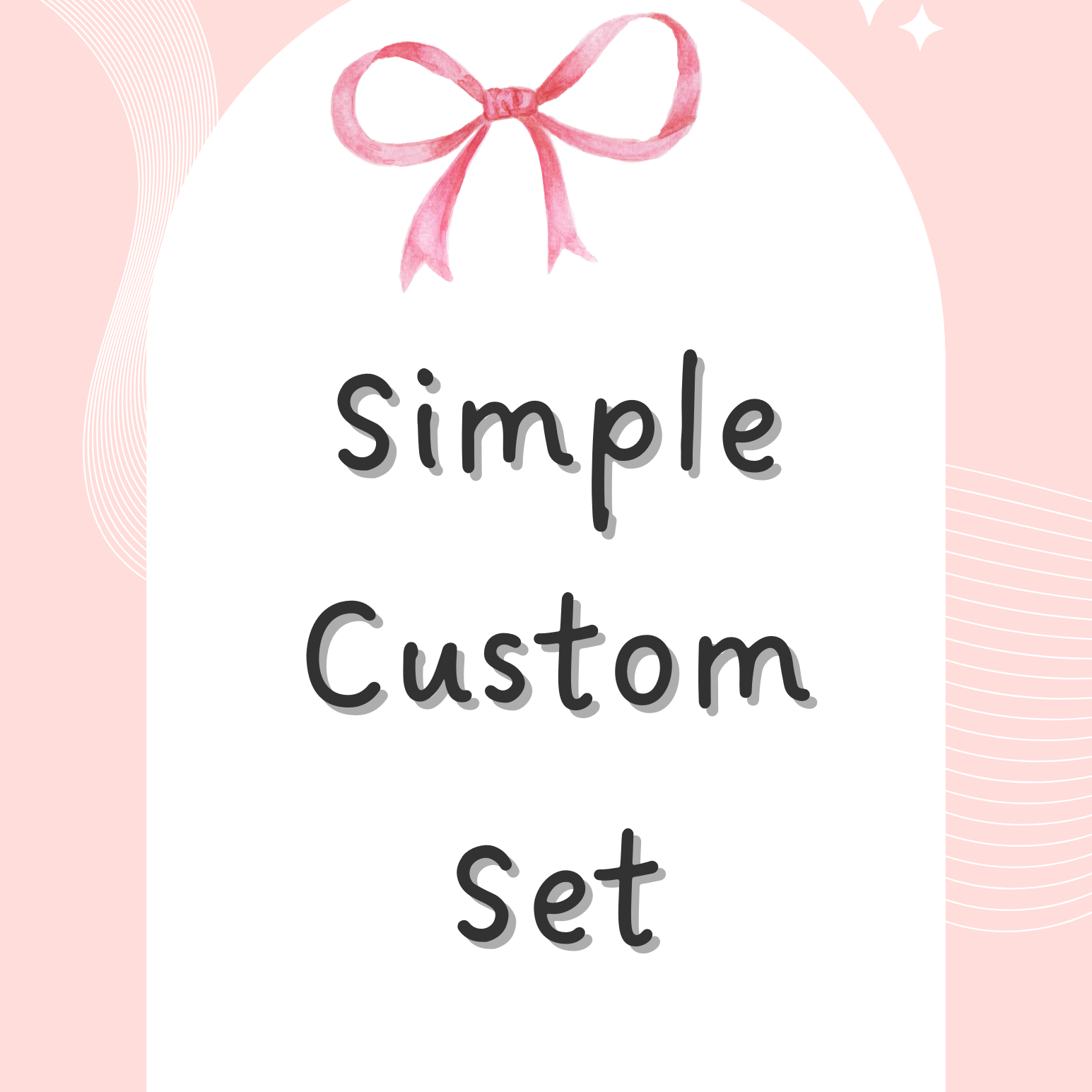 Simple Design Press ons nails Set